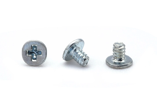 Tornillo pequeño ecológico de cabeza cruciforme de color