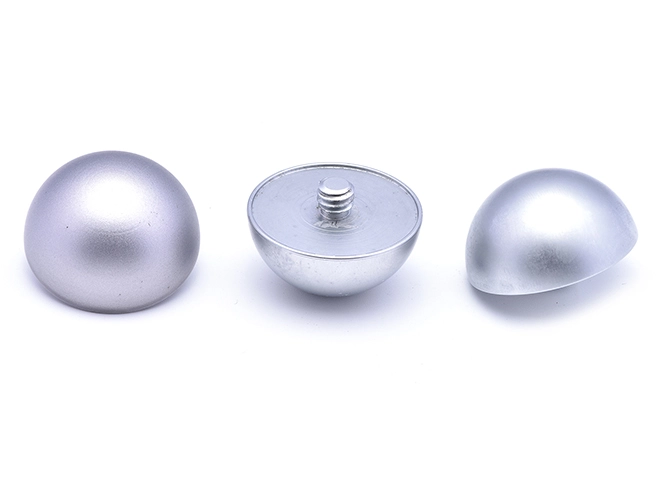 Tornillo de torsión manual antideslizante en plata perla brillante