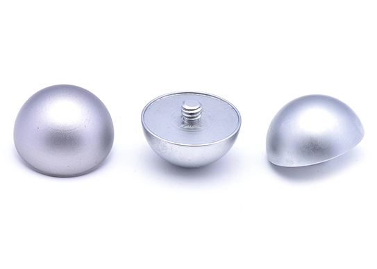 Tornillo de torsión manual antideslizante en plata perla brillante