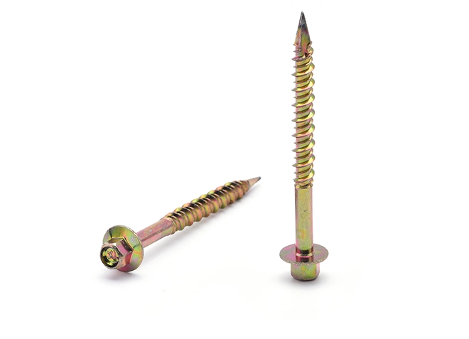 Tornillo de rosca alta-baja con cola cortante