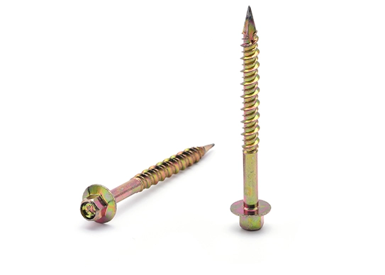 Tornillo de rosca alta-baja con cola cortante