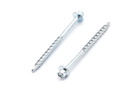 Tornillo hexagonal de rosca alta-baja con punta de broca