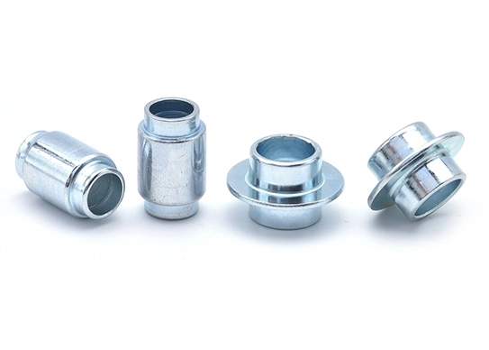 Pieza mecanizada de zinc azul y blanco de múltiples estaciones