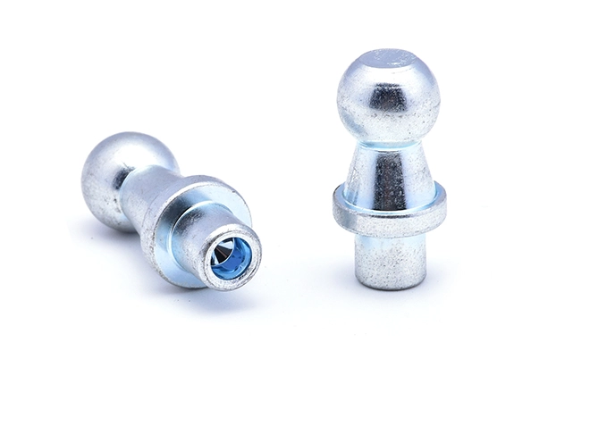 Tornillo de cabeza esférica moldeado en frío de cinc azul y blanco