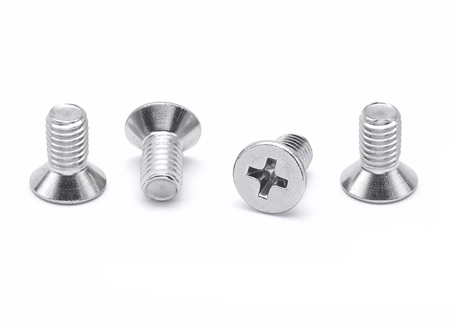 Tornillo de cabeza avellanada con cruz Phillips 304