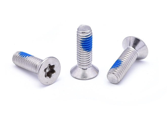 Tornillo antiaflojamiento 304 con cabeza de flor de ciruelo