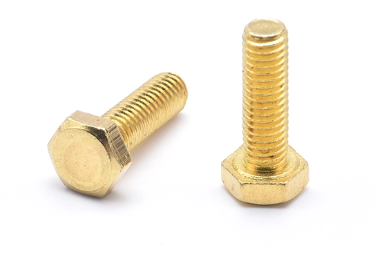 Tornillo hexagonal de latón