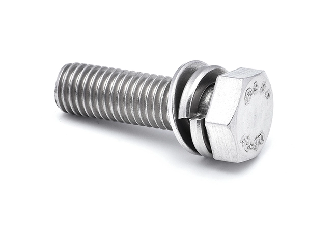 Tornillo hexagonal de tres combinaciones 304