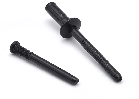 Nuevo tornillo con tratamiento de superficie negro ecológico de 1000 horas+